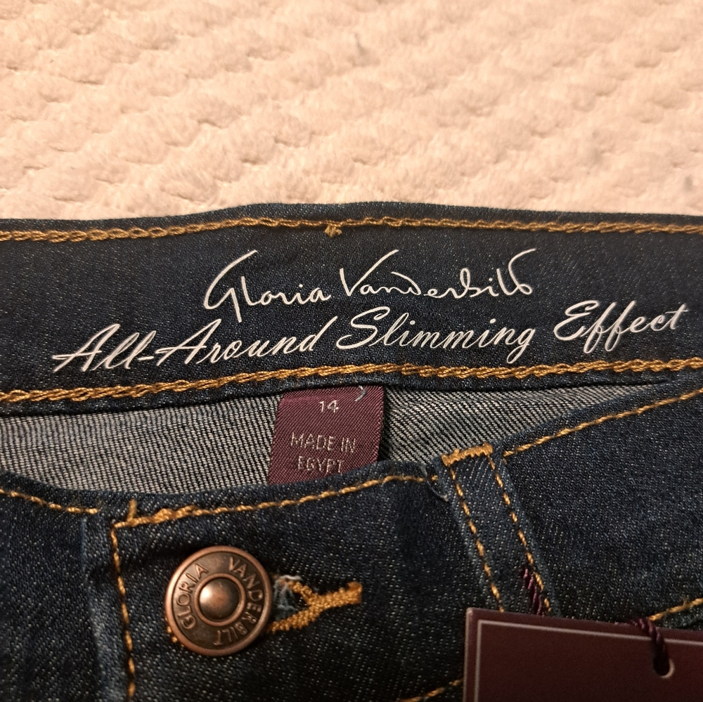 Gloria Vanderbilt Kaia Skimmer Denim Size 14 - Picture 5 of 13